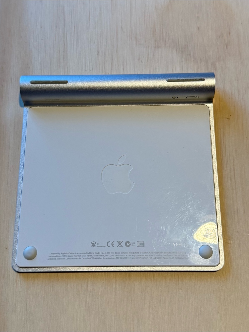 Apple Magic Trackpad Wireless Bluetooth Model A1339“UNTESTED”New Batteries Read.